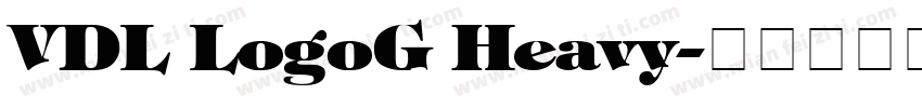 VDL LogoG Heavy字体转换